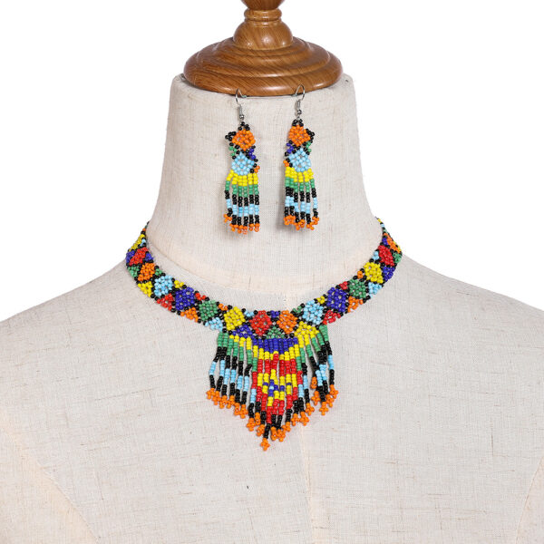 Seed Bead Accessories Necklace Three-piece Set - Image 3