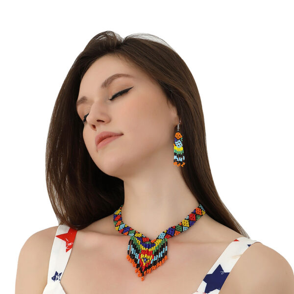 Seed Bead Accessories Necklace Three-piece Set