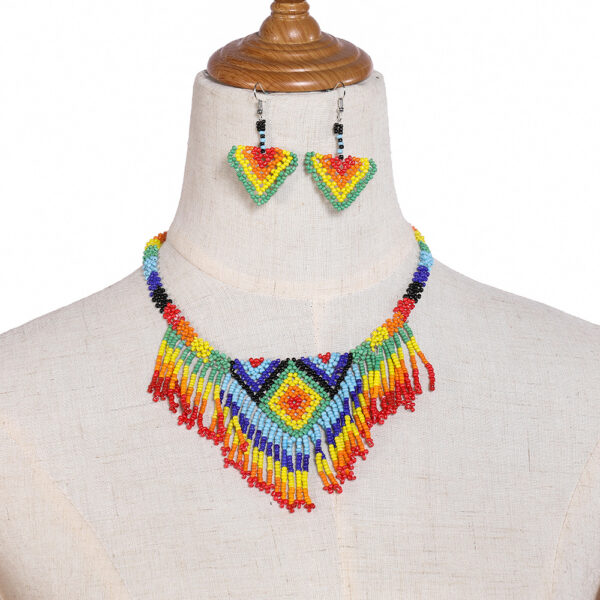 Seed Bead Accessories Necklace Three-piece Set - Image 8